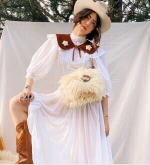 Ida + Moon classic Shearling outlaw Belt bag